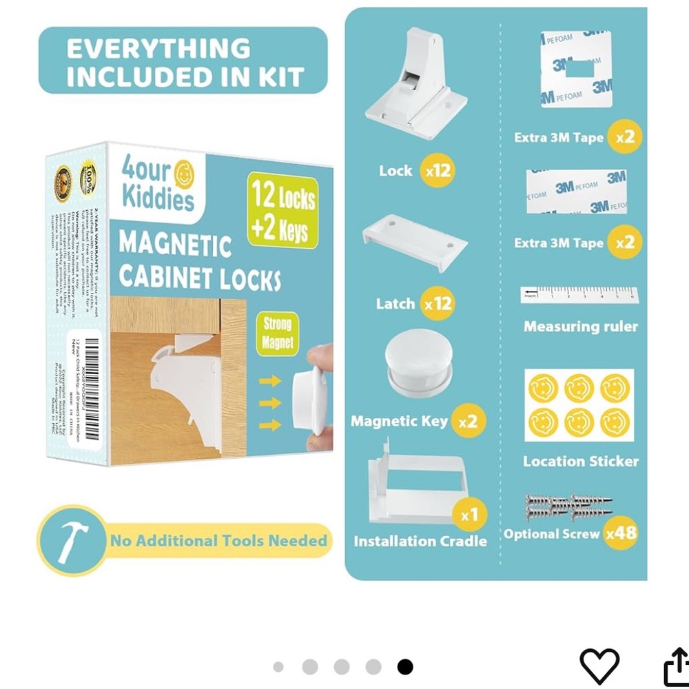 Brand New. 4our Kiddies 12 Pack Child Safety Magnetic